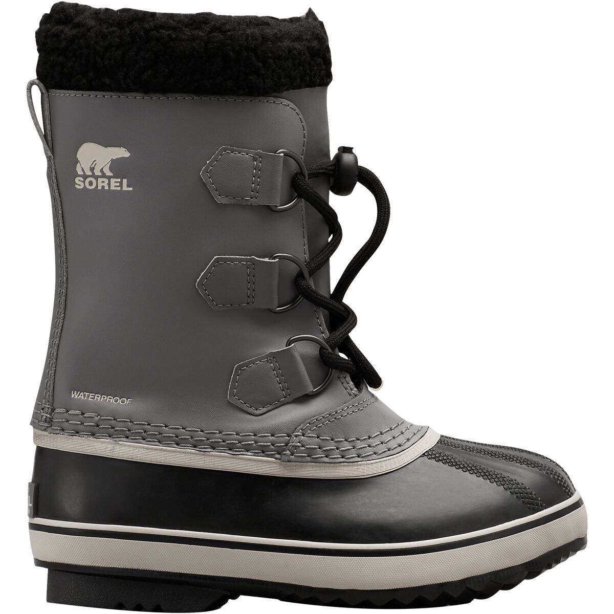 Image of SOREL Yoot Pac TP WP Boot - Kids' Quarry/Black, 3.0