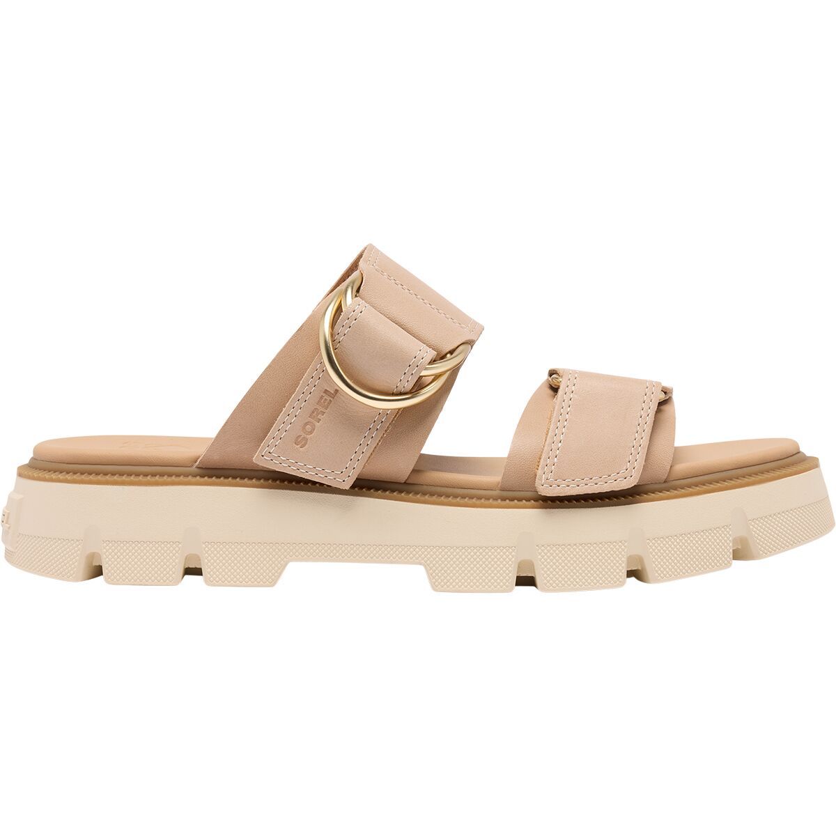 Image of SOREL Rein CB Slide Sandal - Women's Honest Beige/Bleached Ceramic, 8.5