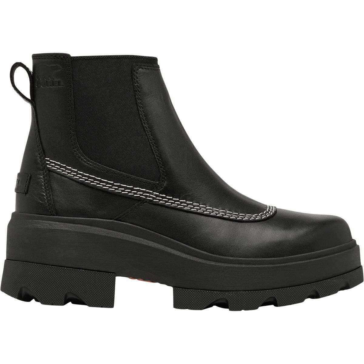 Image of SOREL Joan Frwd Chelsea Boot - Women's Black/Bleached Ceramic, 6.0