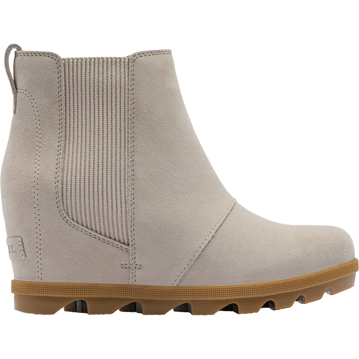 Image of SOREL Joan Rhapsody Chelsea Wedge Boot - Women's Crushed Clay/Gum 2, 10.0
