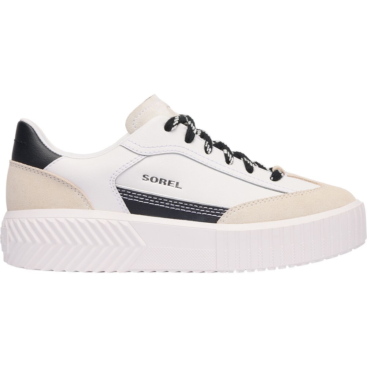 Image of SOREL Ona Ave T-Toe Shoe - Women's Sea Salt/Black, 9.0