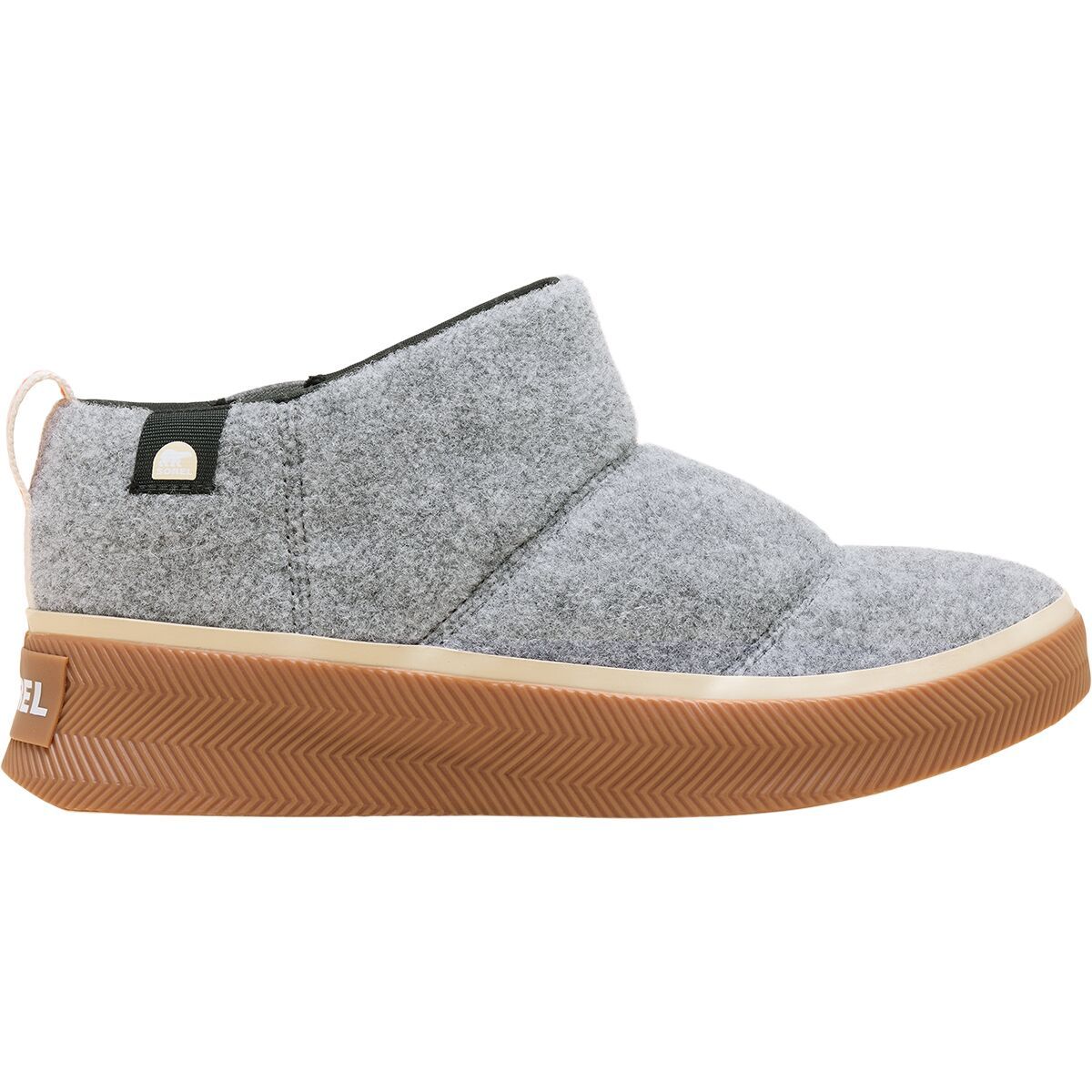 Image of SOREL Out N About IV Mini Puffy Boot - Women's Chrome Grey/Gum 2, 10.0