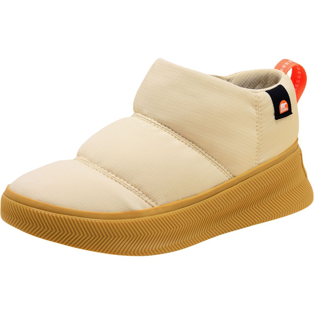 Image of SOREL Out N About IV Mini Puffy Boot - Women's Honey White/Gum 16, 6.0