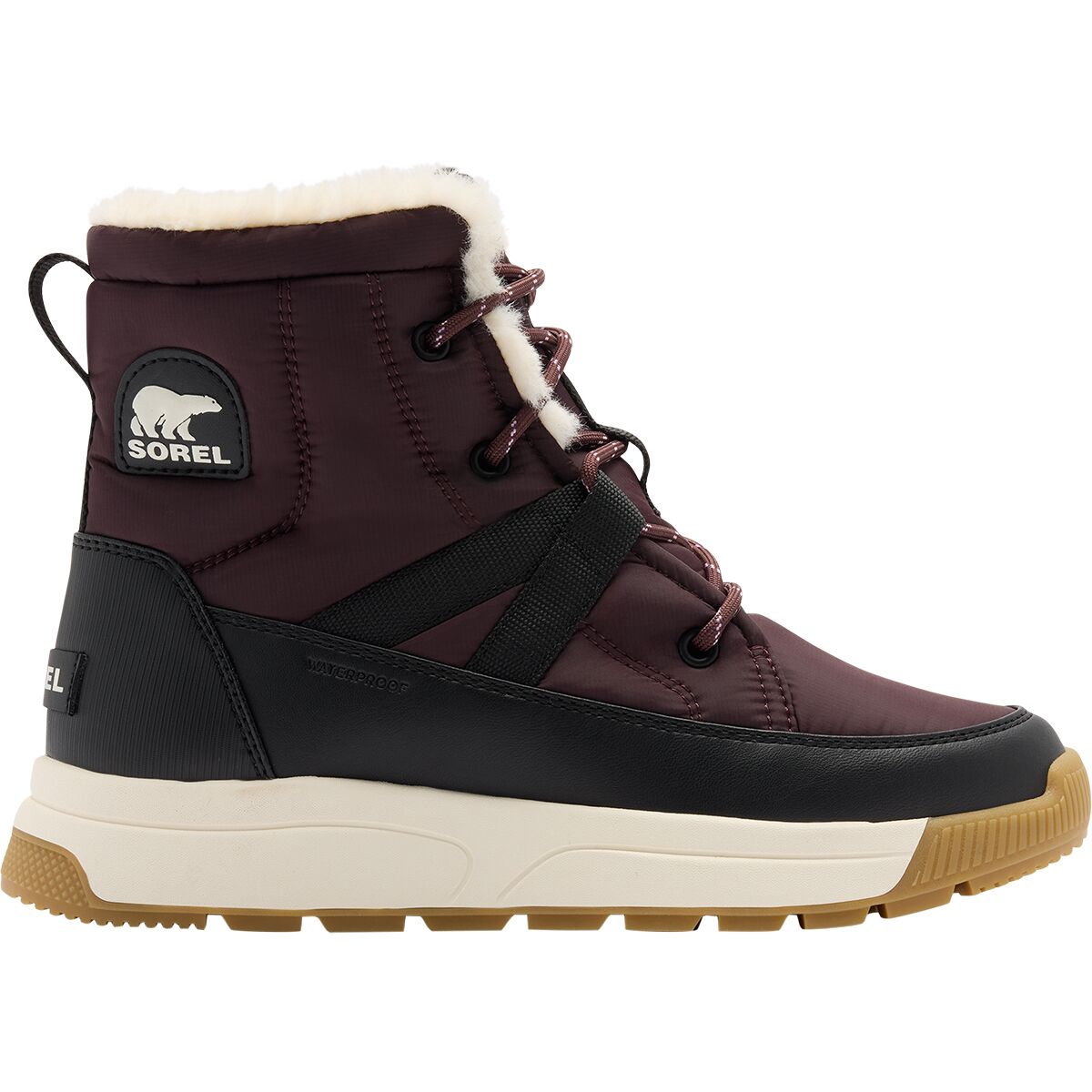 Image of SOREL Whitney III Mid WP Boot - Women's Red Lodge/Black, 9.5