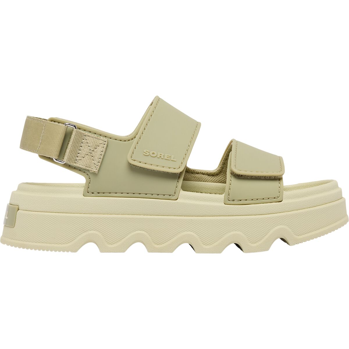 Image of SOREL Kinetic Sunchase Ankle Strap Sandal - Women's Dusty Twill/Light Aloe, 9.0