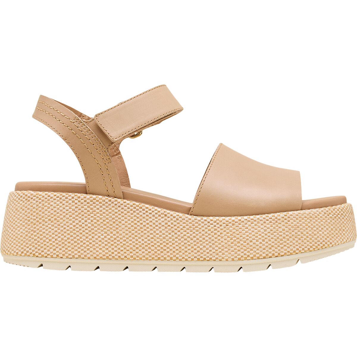 Image of SOREL Sunpeak Platform Sandal - Women's Honest Beige/Chalk, 10.0