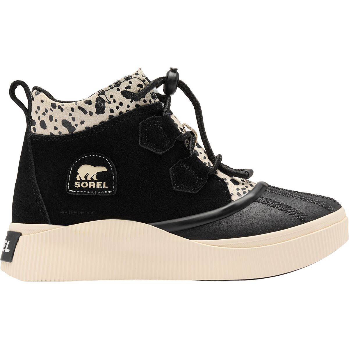 Image of SOREL Out N About IV Classic WP Boot - Kids' Black/Chalk, 4.0