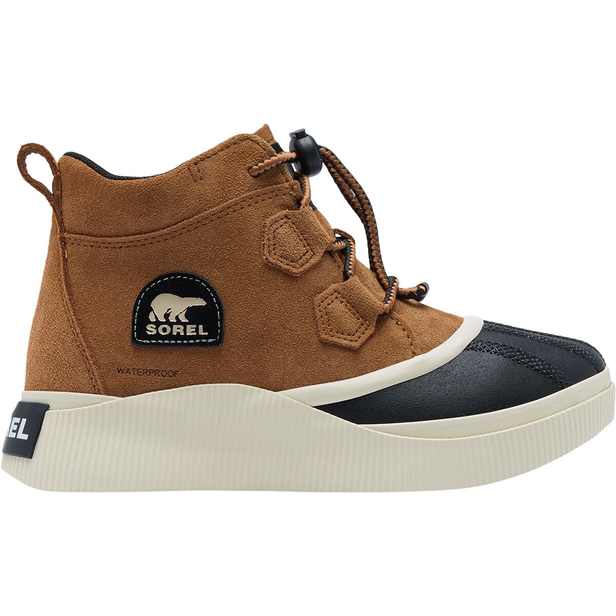Image of SOREL Out N About IV Classic WP Boot - Kids' Taffy/Sea Salt, 5.0