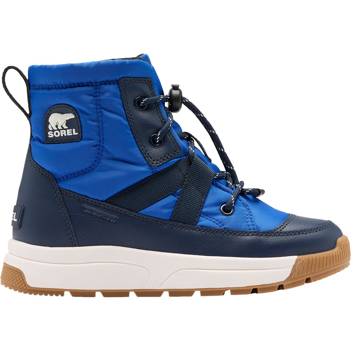 Image of SOREL Whitney III Mid WP Boot - Little Kids' Azul/Collegiate Navy, 11.0