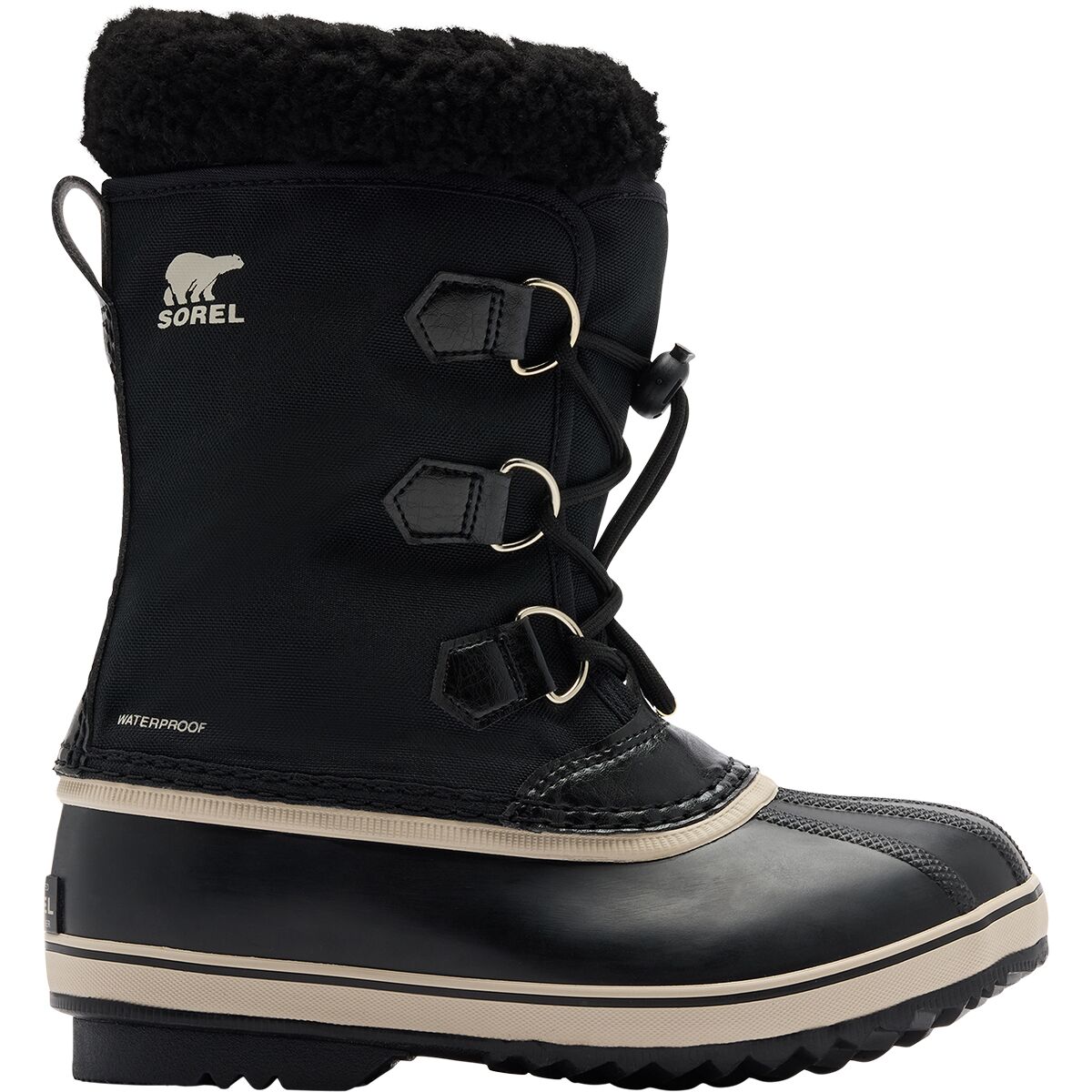 Image of SOREL Yoot Pac Nylon WP Boot - Little Kids' Black/Black, 11.0