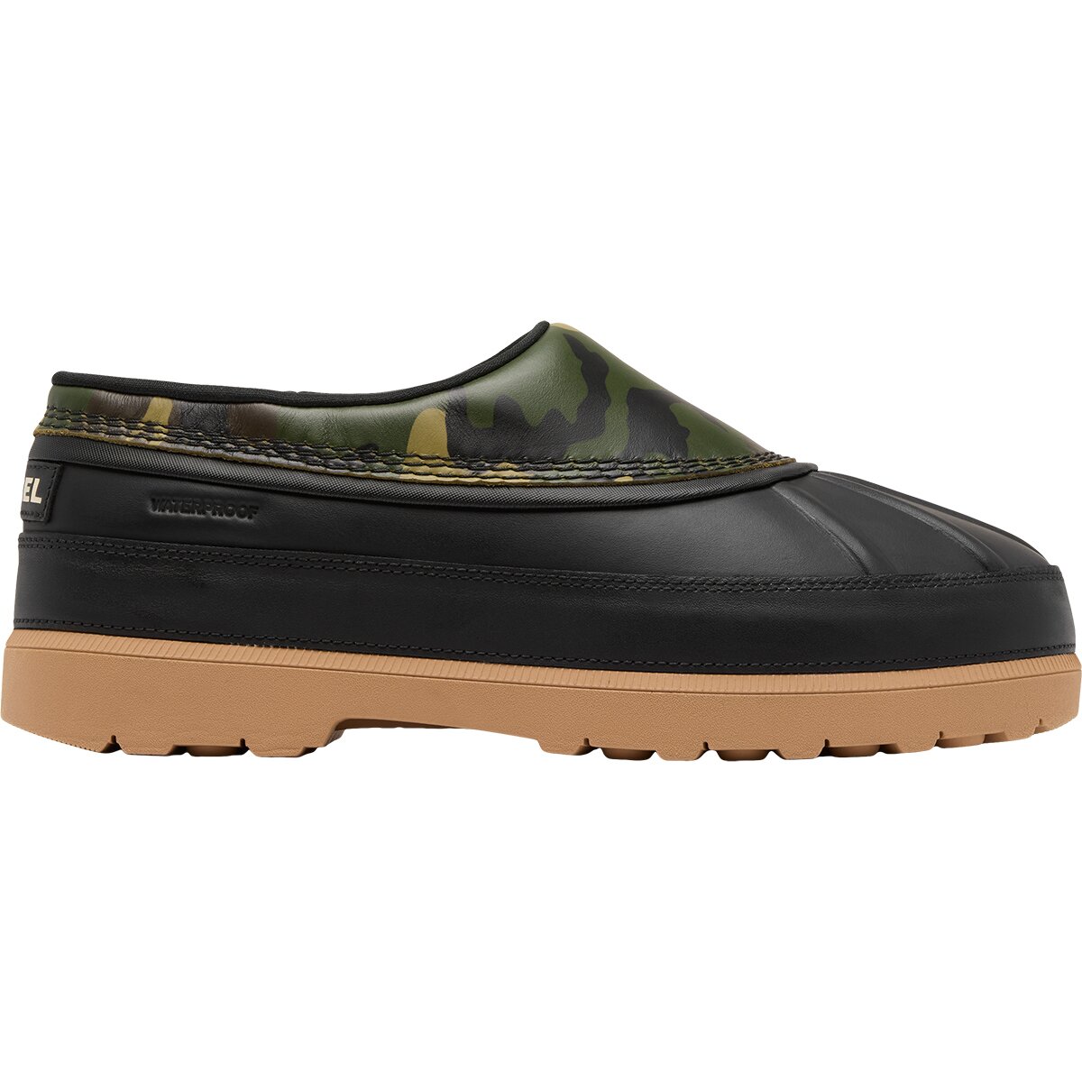Image of SOREL Ambler WP Shoe - Men's Black/Utility Green, 9.0
