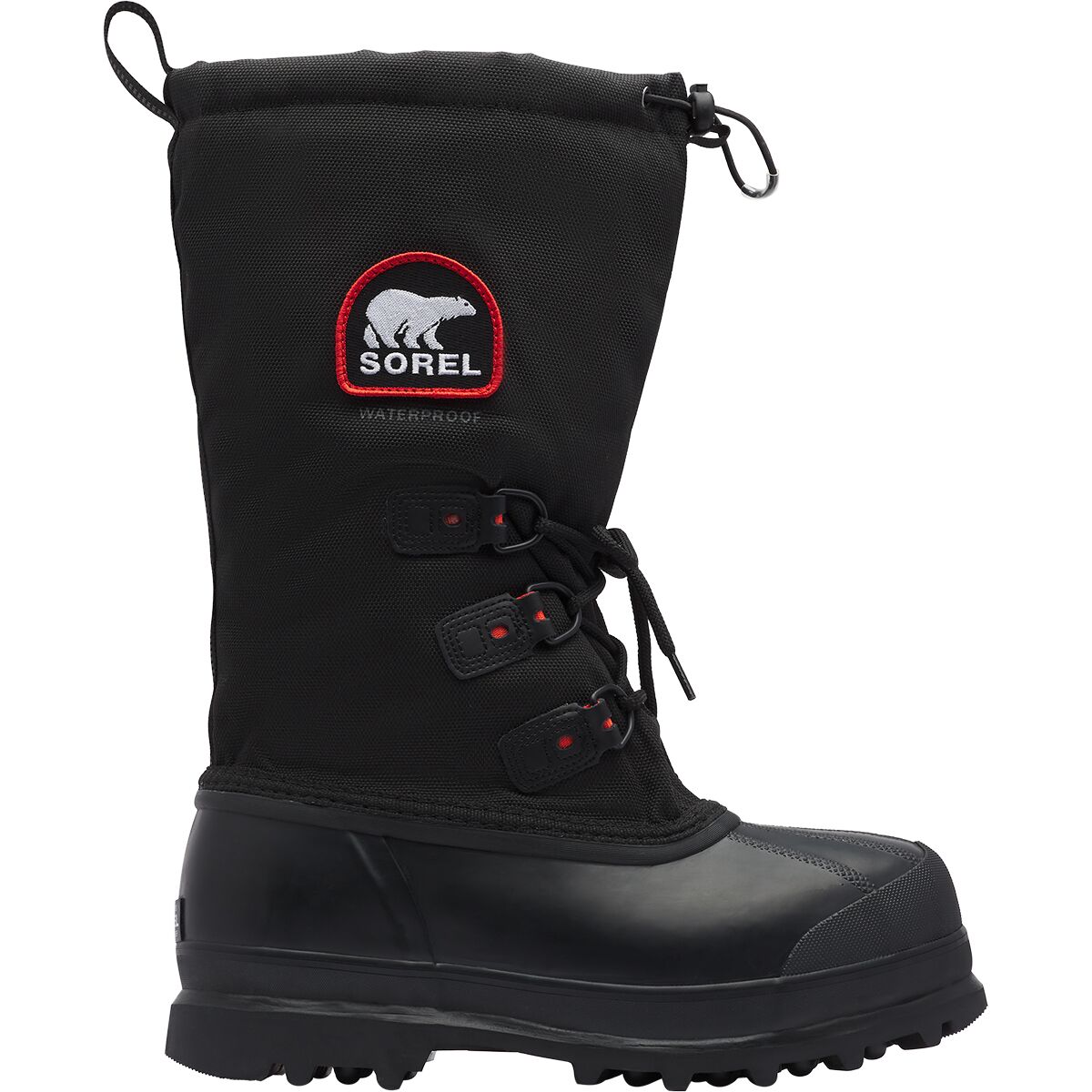 Image of SOREL Glacier XT Boot - Men's Black/Red Quartz, 9.0