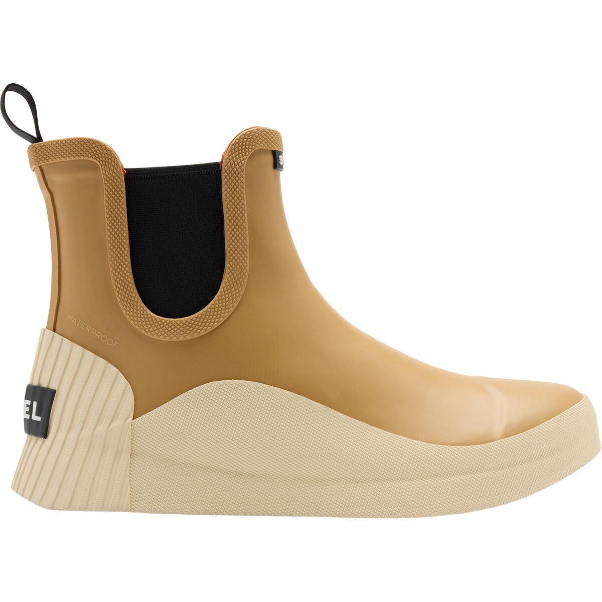 Image of SOREL Out N About IV Chelsea Rain WP Boot - Women's Curry/Honey White, 10.0