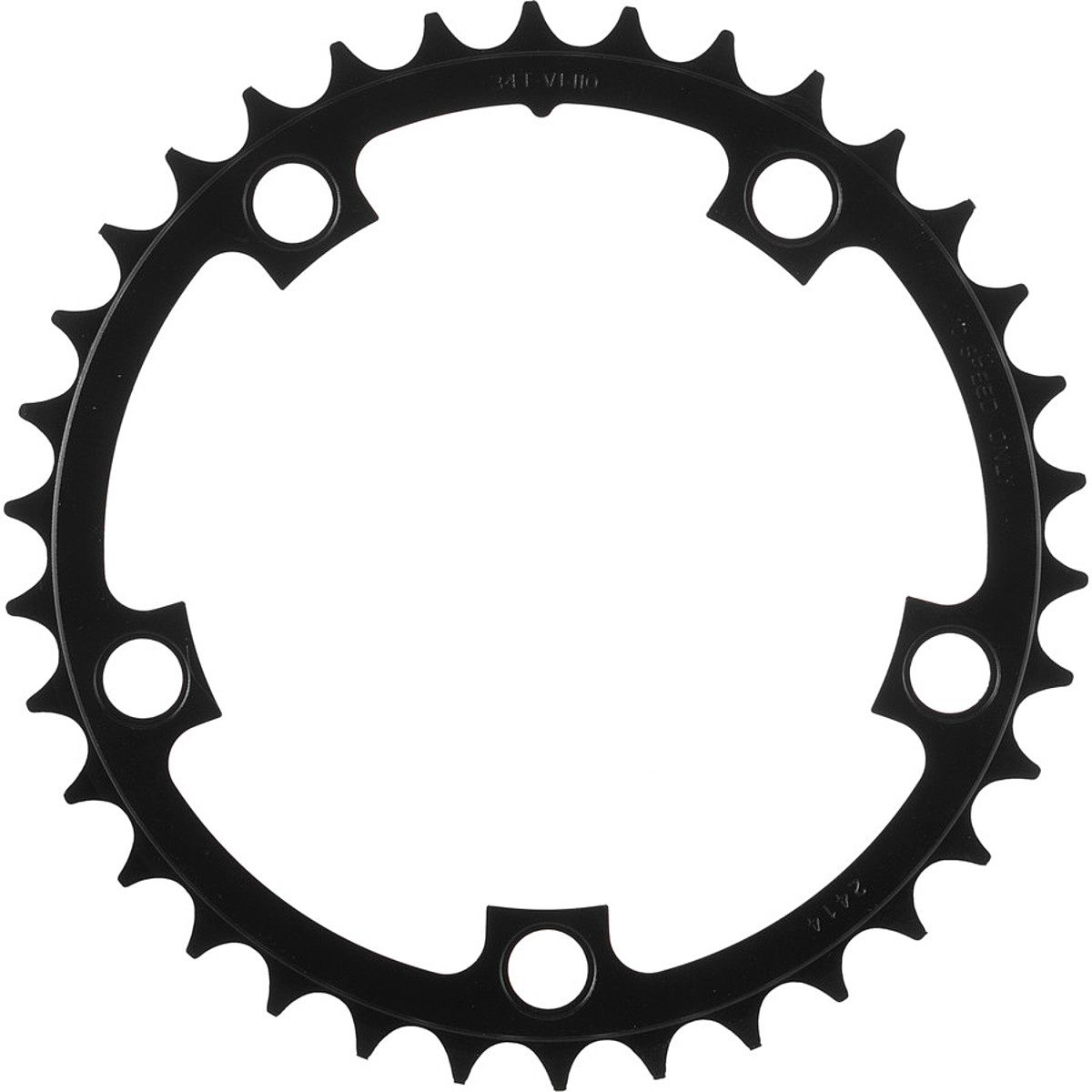 SRAM Powerglide Road Chainring - 10-Speed Black, 34T, V1, 110 BCD
