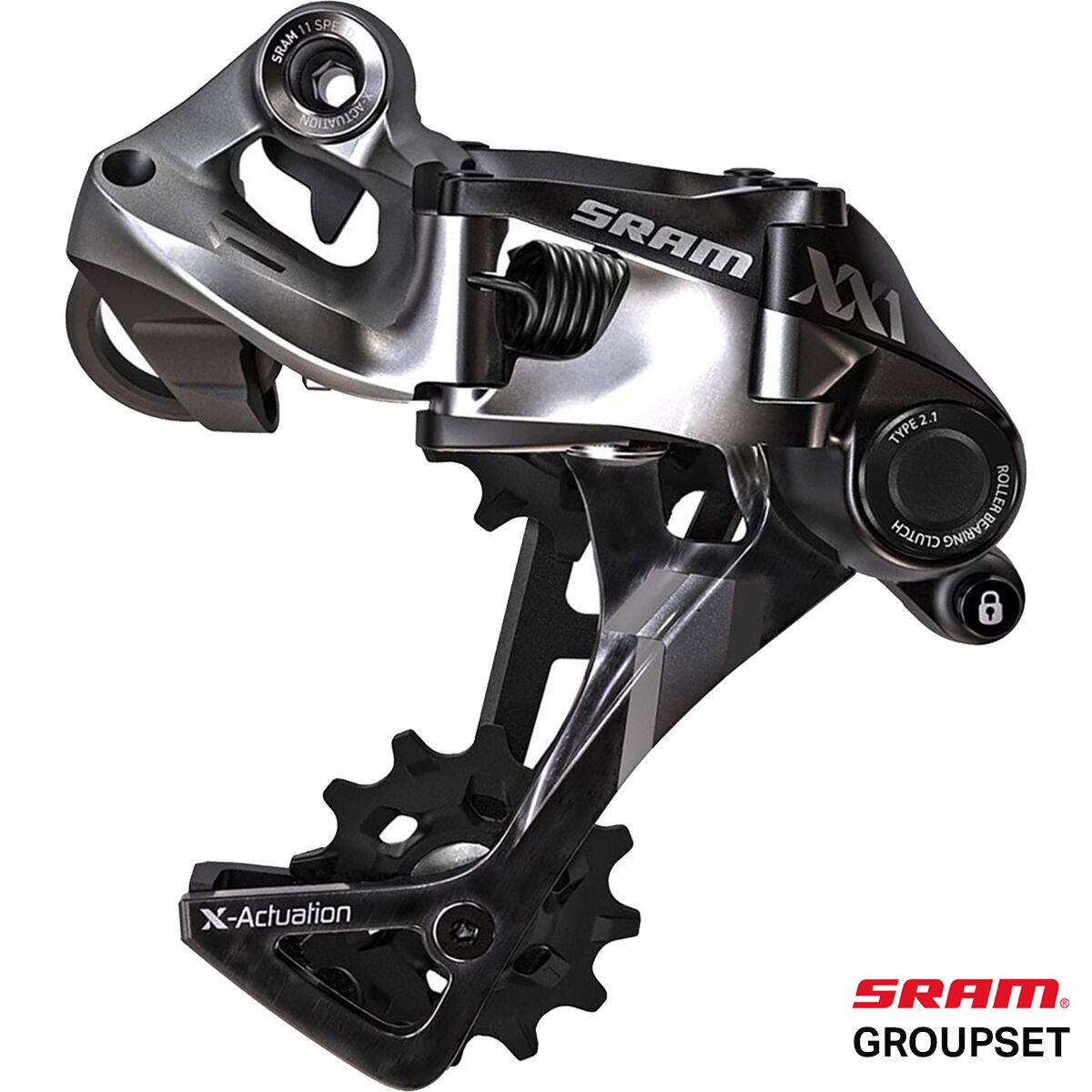Image of SRAM XX1 2.1 Rear Derailleur Black, 2.1/11sp