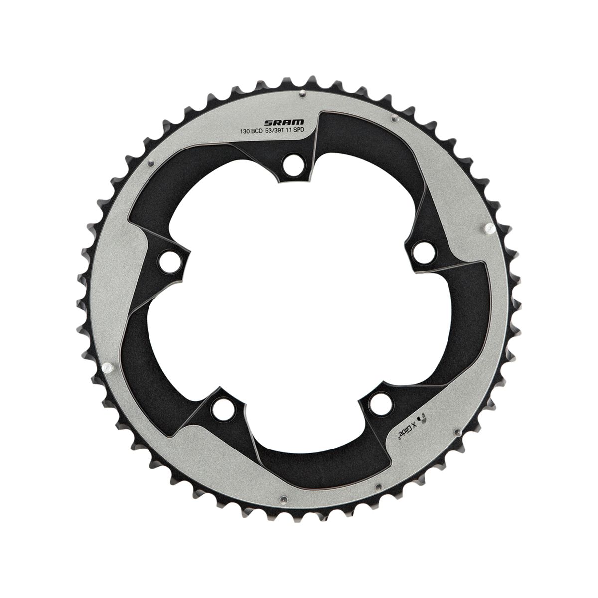 Image of SRAM Red Road Chainring Falcon Grey, 53Tx130 BCD, S3