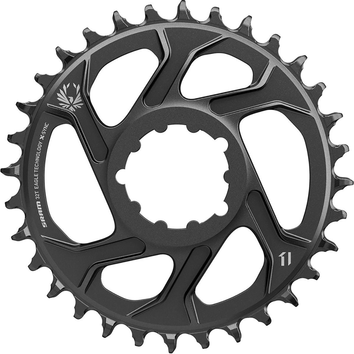 Image of SRAM X-Sync 2 Eagle 12-Speed Direct Mount Chainring Black, 30T/6mm Offset