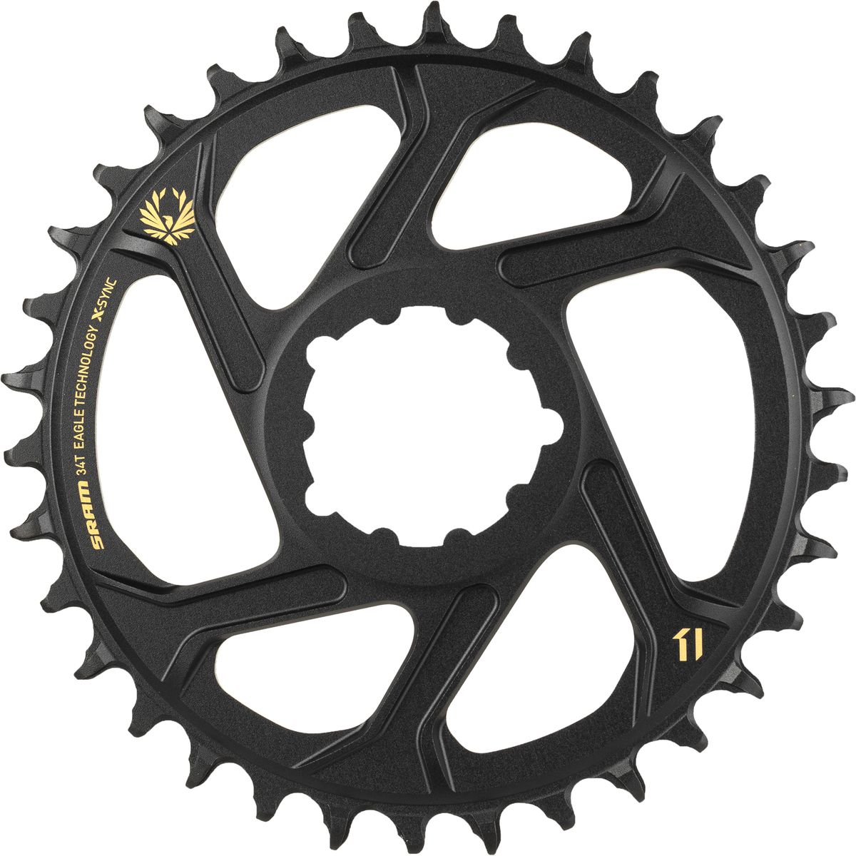Image of SRAM X-Sync 2 Eagle 12-Speed Direct Mount Chainring - Boost Gold, 34T/3mm Offset