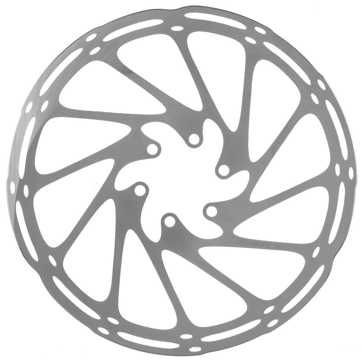 Image of SRAM CenterLine Rounded Rotor - Bike Build Silver, 160mm