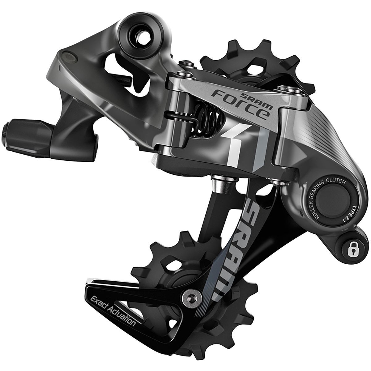 Image of SRAM Force 1 Type 3.0 Rear Derailleur - 2024 Grey, Medium Cage