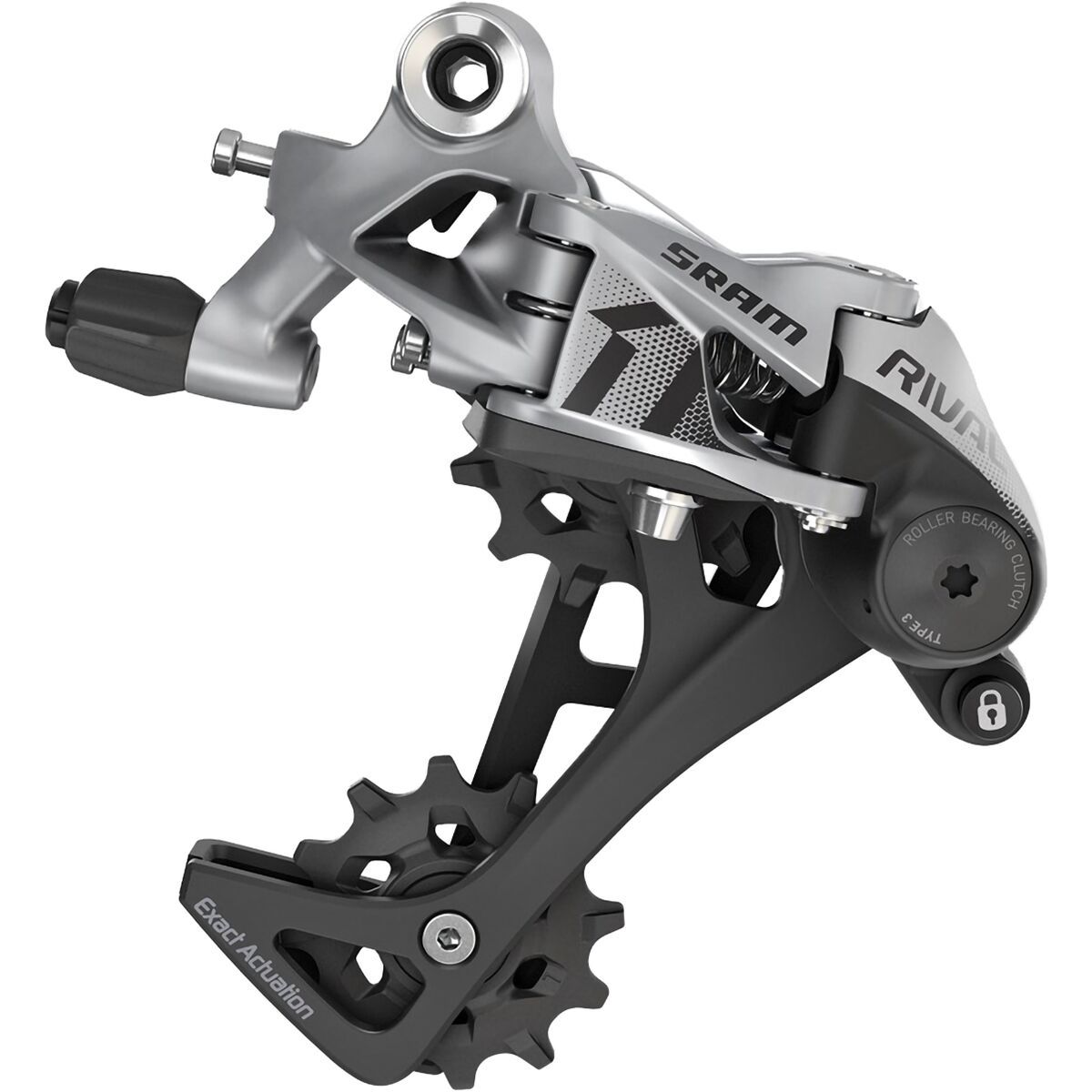 Image of SRAM Rival Type 1 3.0 Rear Derailleur Gray, Medium Cage