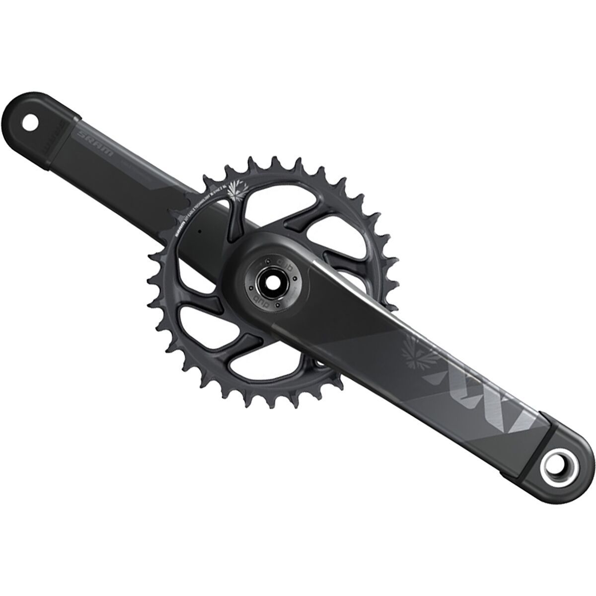 Image of SRAM XX1 Eagle DUB SL Crankset Grey, 170mm, 34t