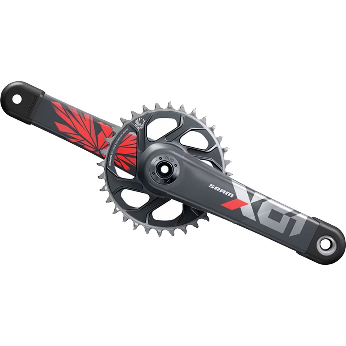 Image of SRAM X01 Eagle DUB Crankset Lunar Oxy, 175mm, 32t