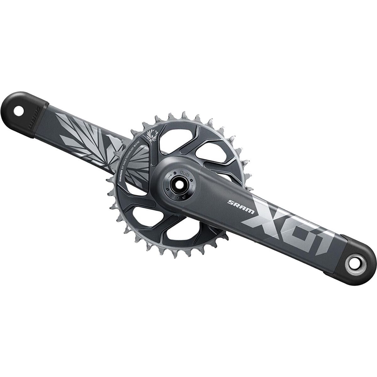 Image of SRAM X01 Eagle DUB Crankset Lunar Polar, 175mm, 32t