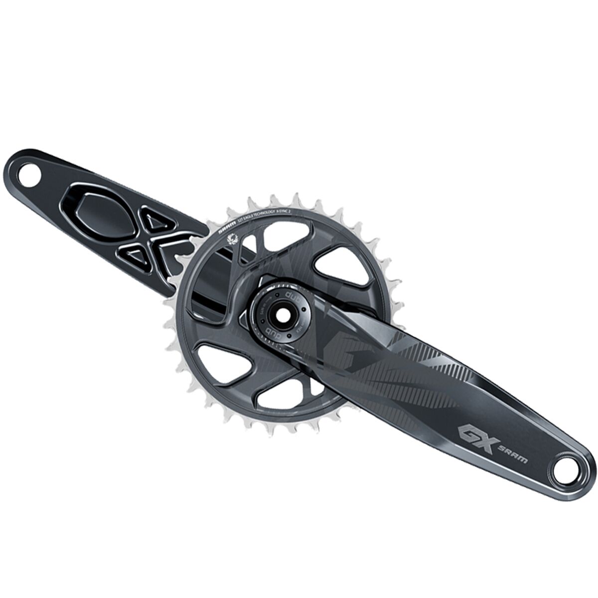 SRAM SRAM GX Eagle DUB Crankset Lunar Grey, 175mm/32t