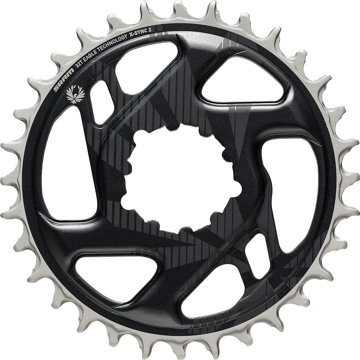 Image of SRAM X-Sync 2 Eagle Cold Forged Direct Mount Chainring Lunar Grey, 34T/3mm Offset