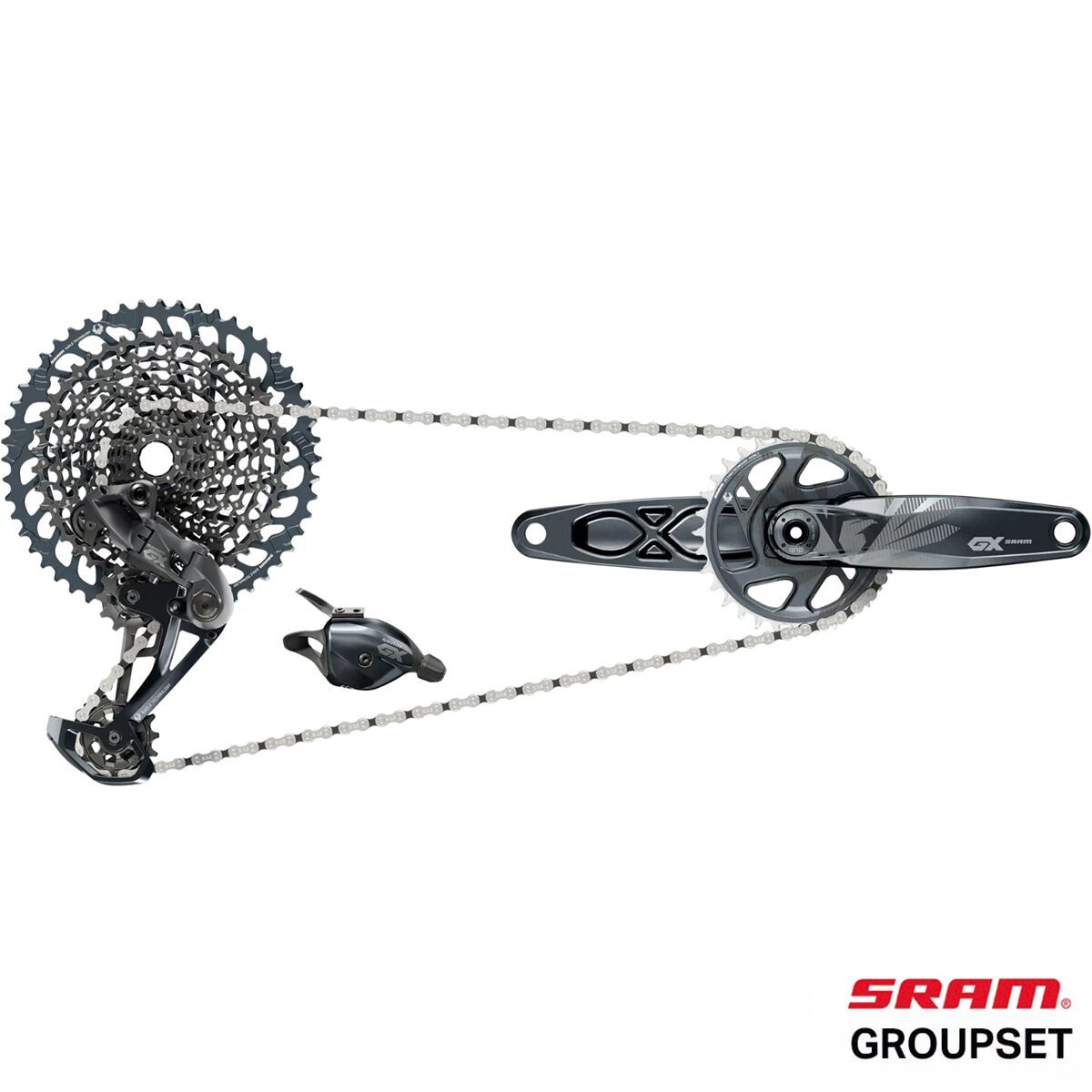 Image of SRAM GX Eagle DUB Groupset - Boost Lunar, B2, 175mm 32T