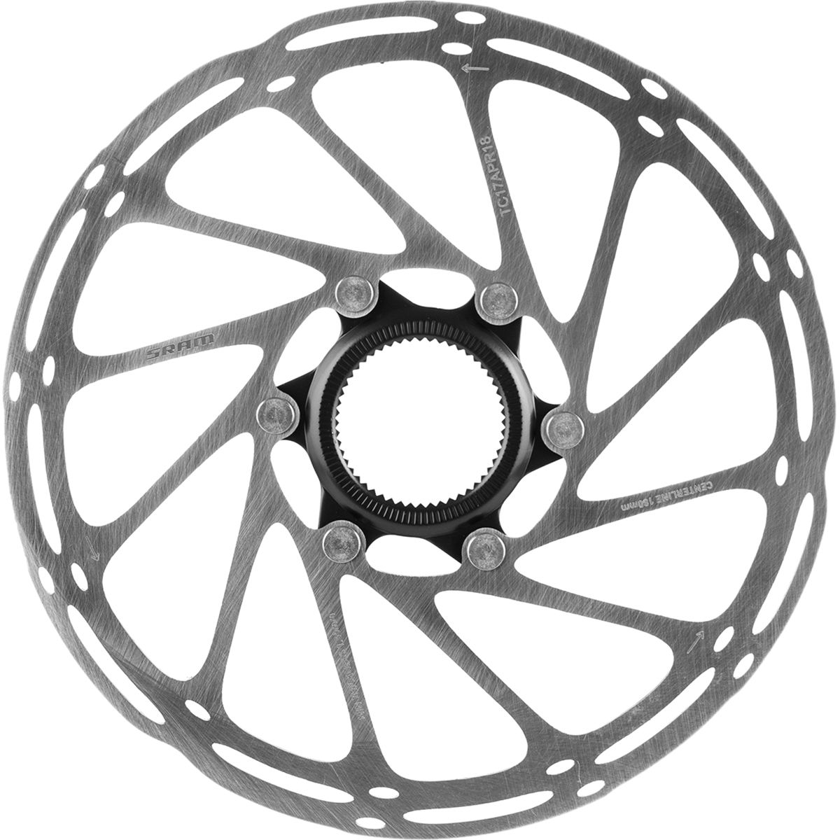Image of SRAM Centerline Rounded Rotor - Centerlock Silver, 160mm