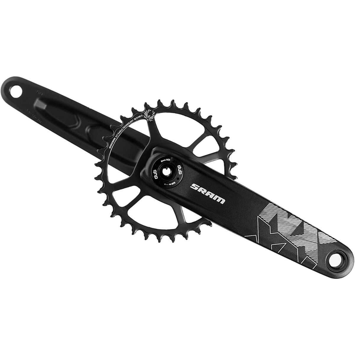 Image of SRAM NX Eagle DUB Crankset Black, 165mm, 32T