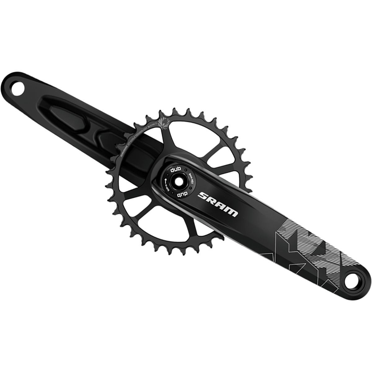 Image of SRAM NX Eagle DUB Crankset - Boost Black, 170mm/32T