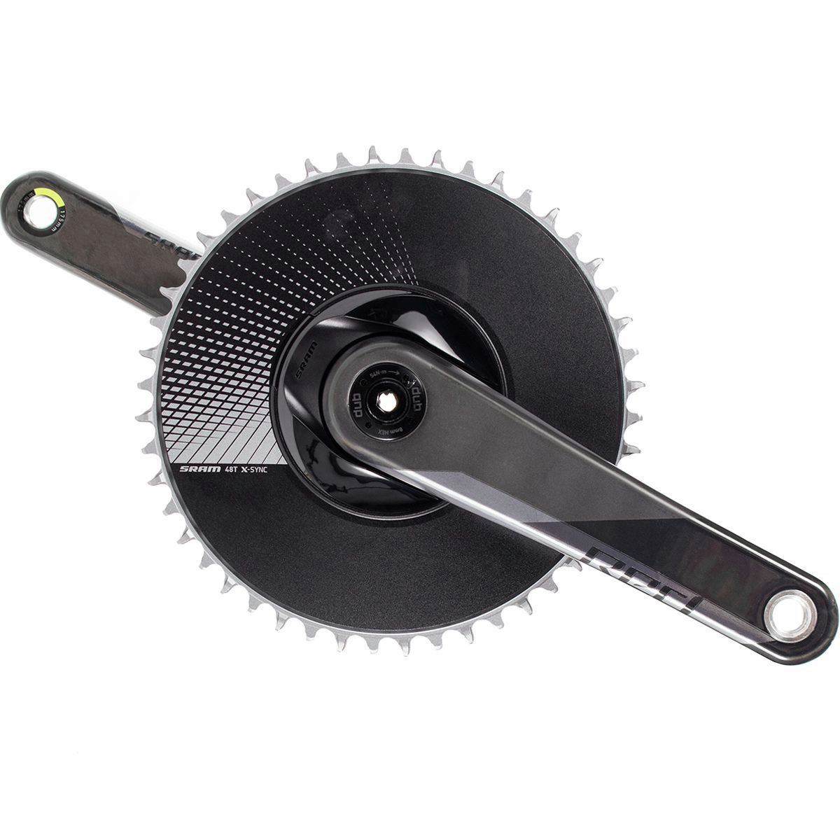 SRAM SRAM Red 1 DUB 12-Speed Aero Crankset - 2023 Natural Carbon, 175mm, 50t