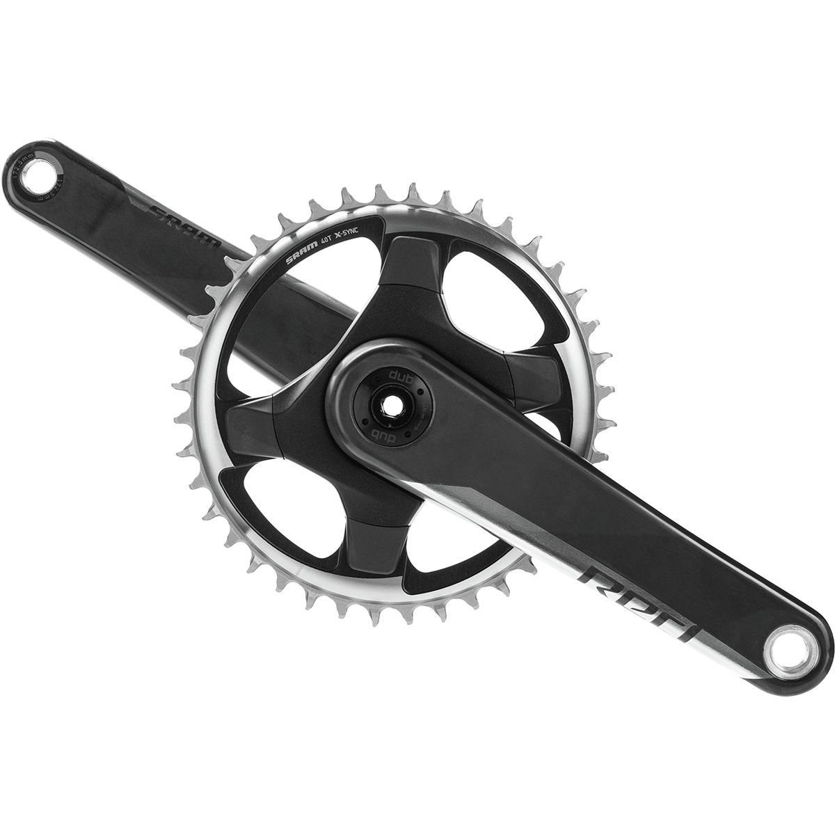 Image of SRAM Red 1 DUB 12-Speed Crankset - 2023 Natural Carbon, 175mm, 40t