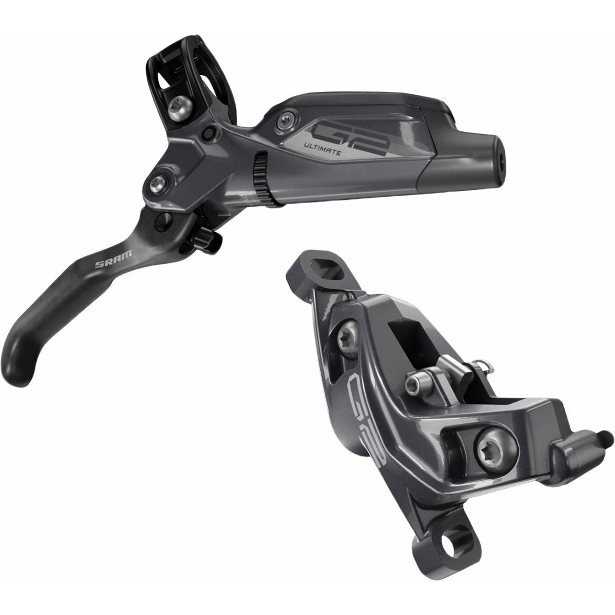 SRAM G2 Ultimate Hydraulic Disc Brake and Lever Set in Lunar Gray