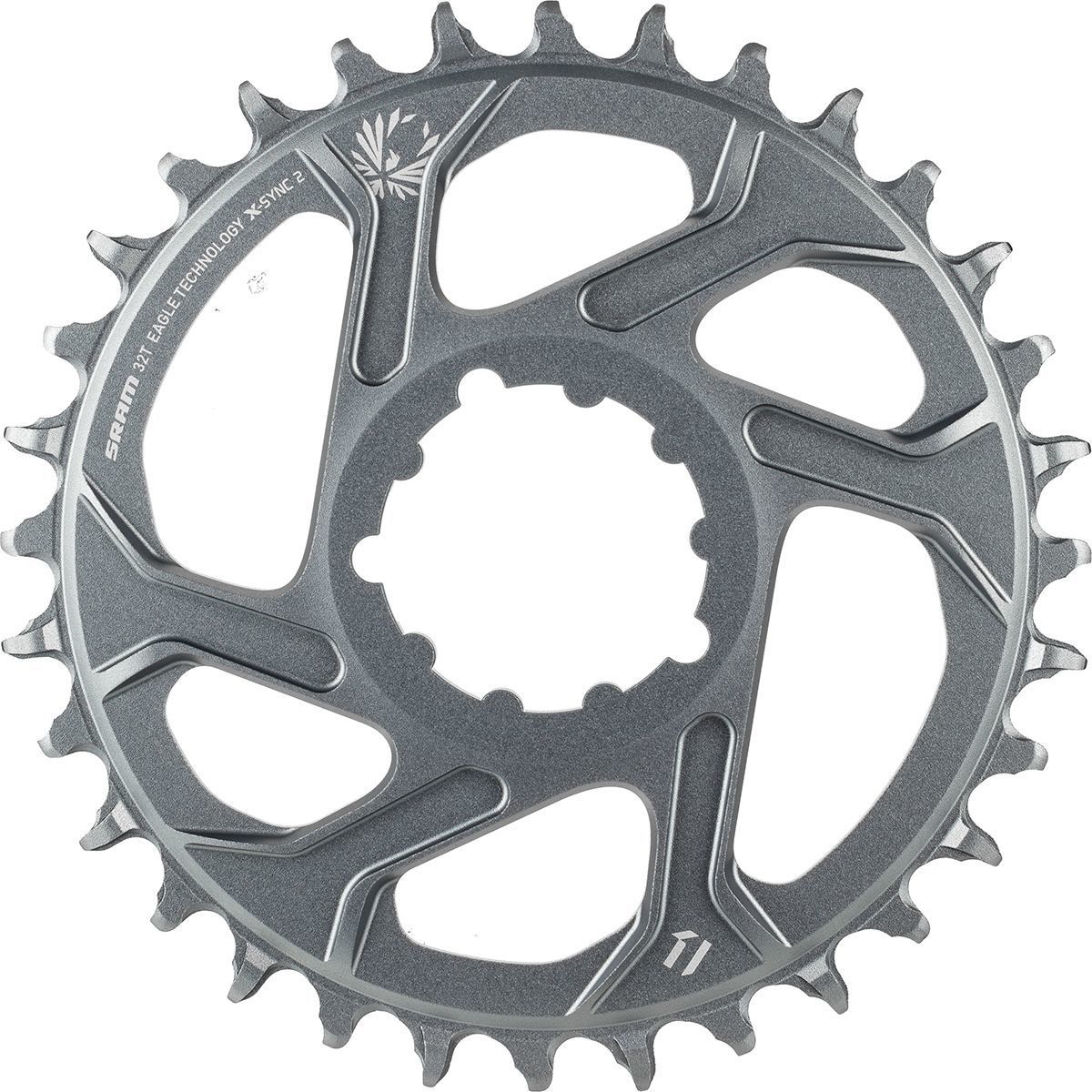 Image of SRAM X-Sync 2 Eagle 12-Speed Direct Mount Chainring - Boost Polar Grey, 32T/3mm Offset