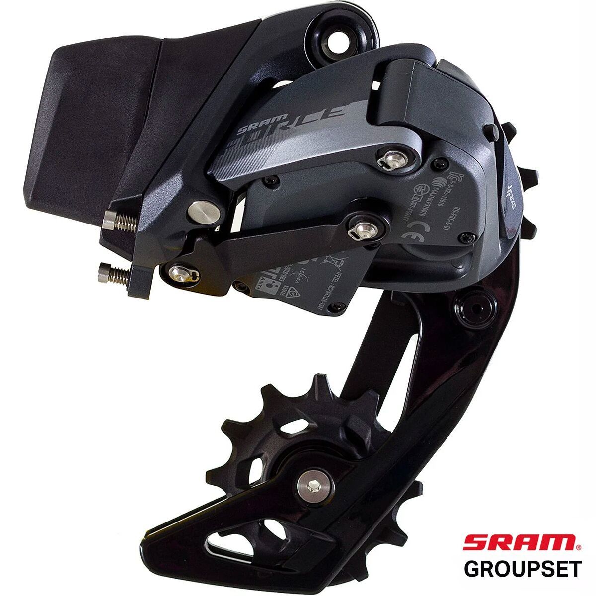 SRAM Force eTap AXS 2x HRD Groupset - 2023 Black, Shifters/Calipers, Rear/Front Derailleurs, Battery, Charger, Centerlock