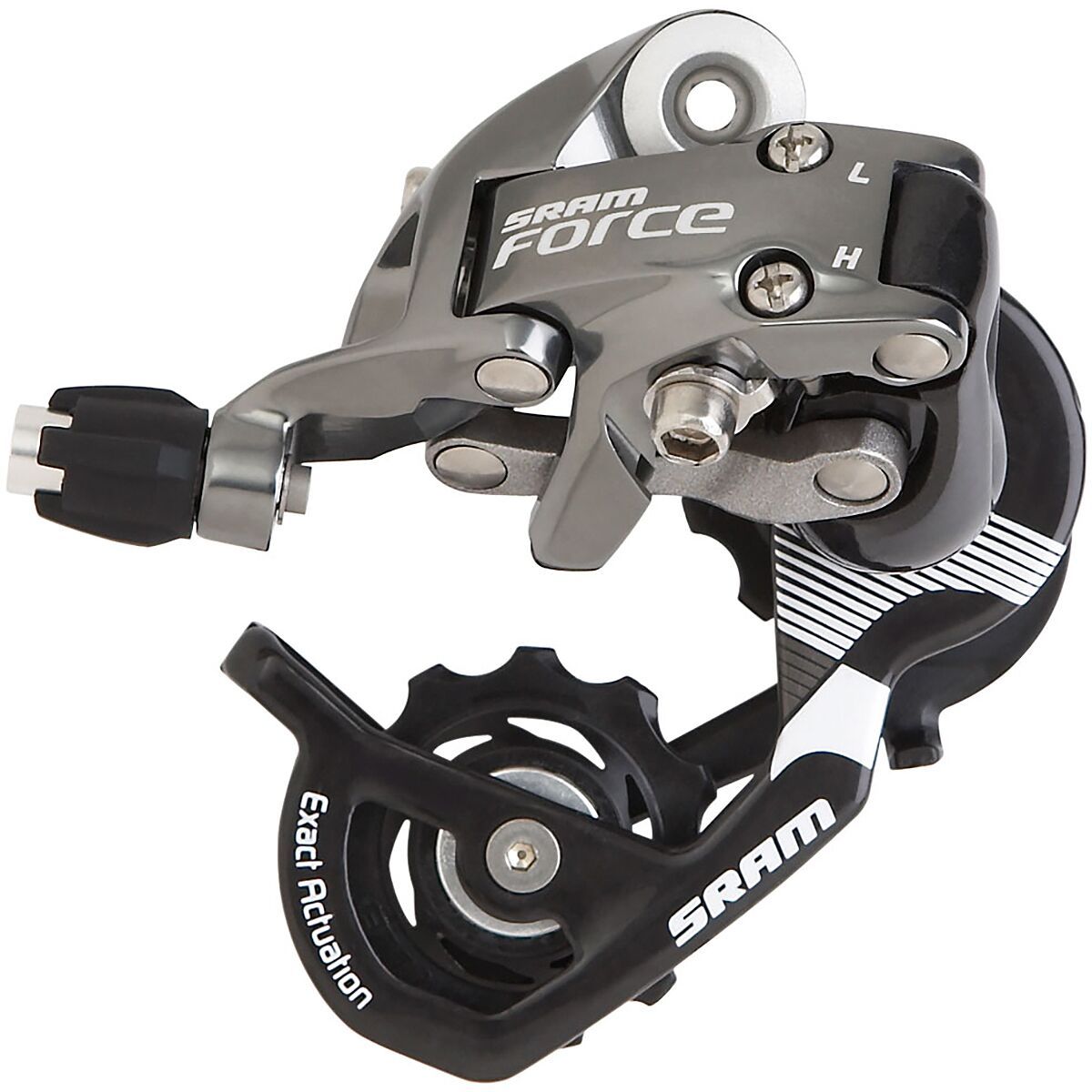 SRAM FORCE Rear Derailleur WiFli - Medium Silver Black, M