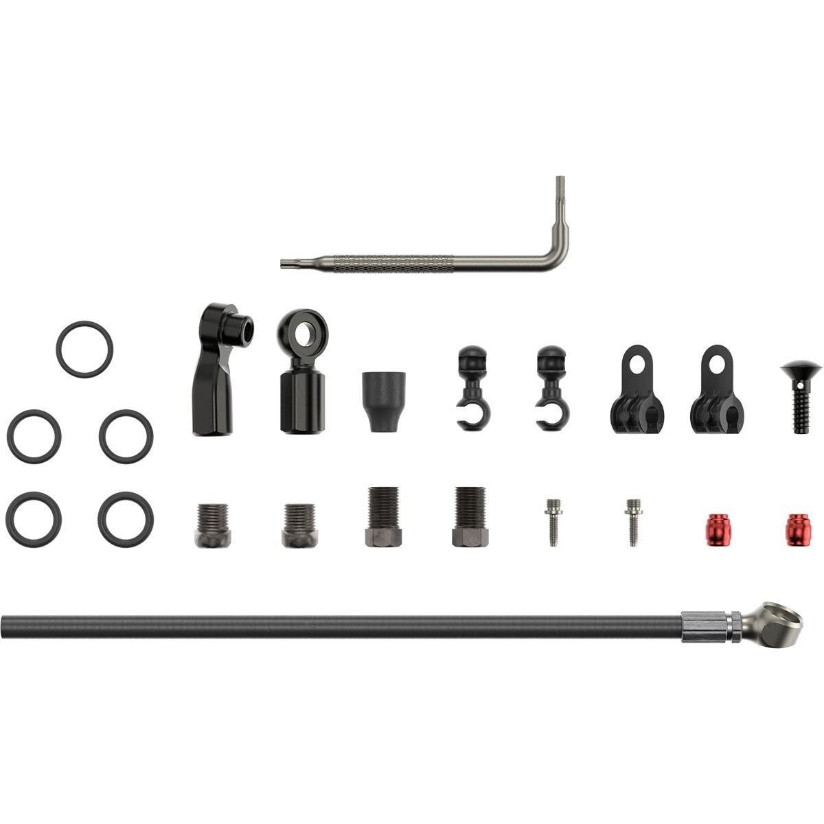 Image of SRAM Hydraulic Brake Hose Kit Beveled Banjo, Flat Mount,Red22,Force22,Rival22,Force 1,Force CX1,Apex1 HRD,S700