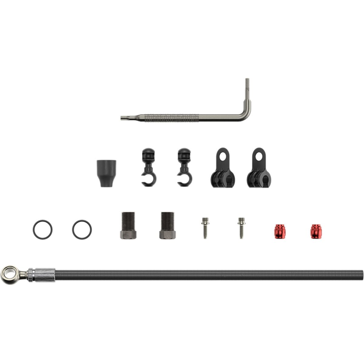 Image of SRAM Hydraulic Brake Hose Kit Silver Banjo, XX,Juicy5/7/,Guide R/RS/RSC/Ult (B1),Guide T(A1),G2 RSC/ULT
