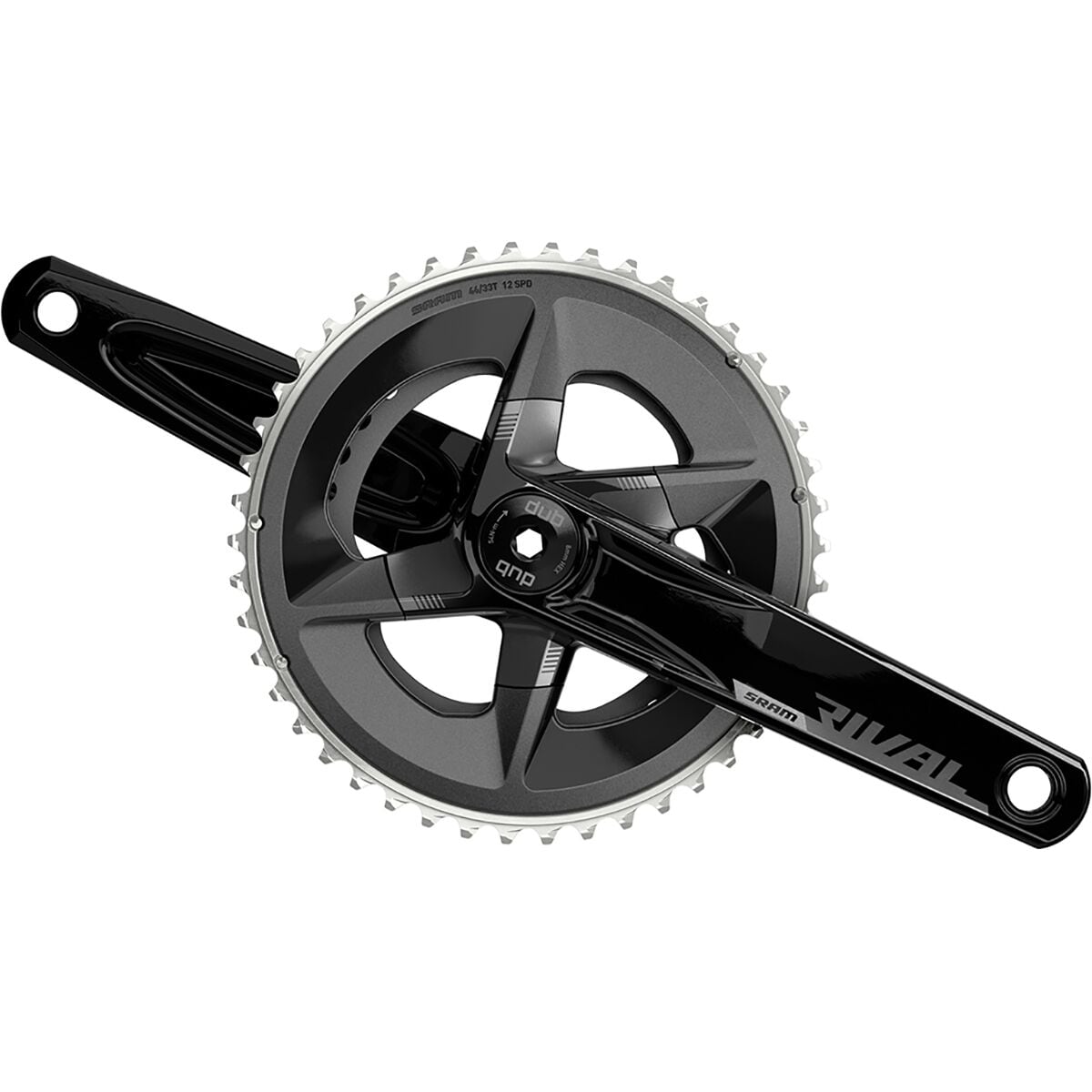 Image of SRAM Rival 12-Speed Crankset Black, Wide, 170mm, 43-30T