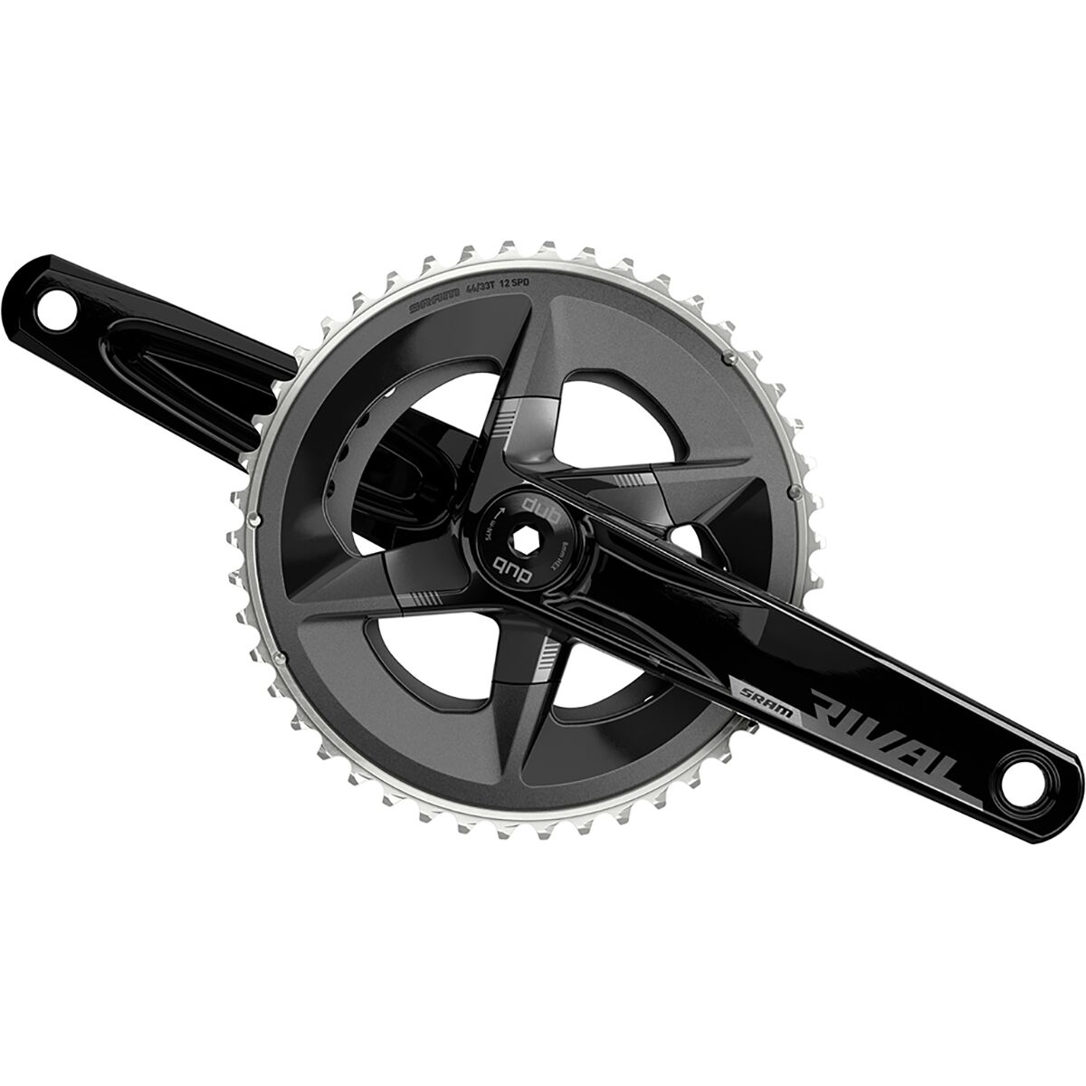Image of SRAM Rival 12-Speed Crankset Black, Wide, 170mm, 43-30T