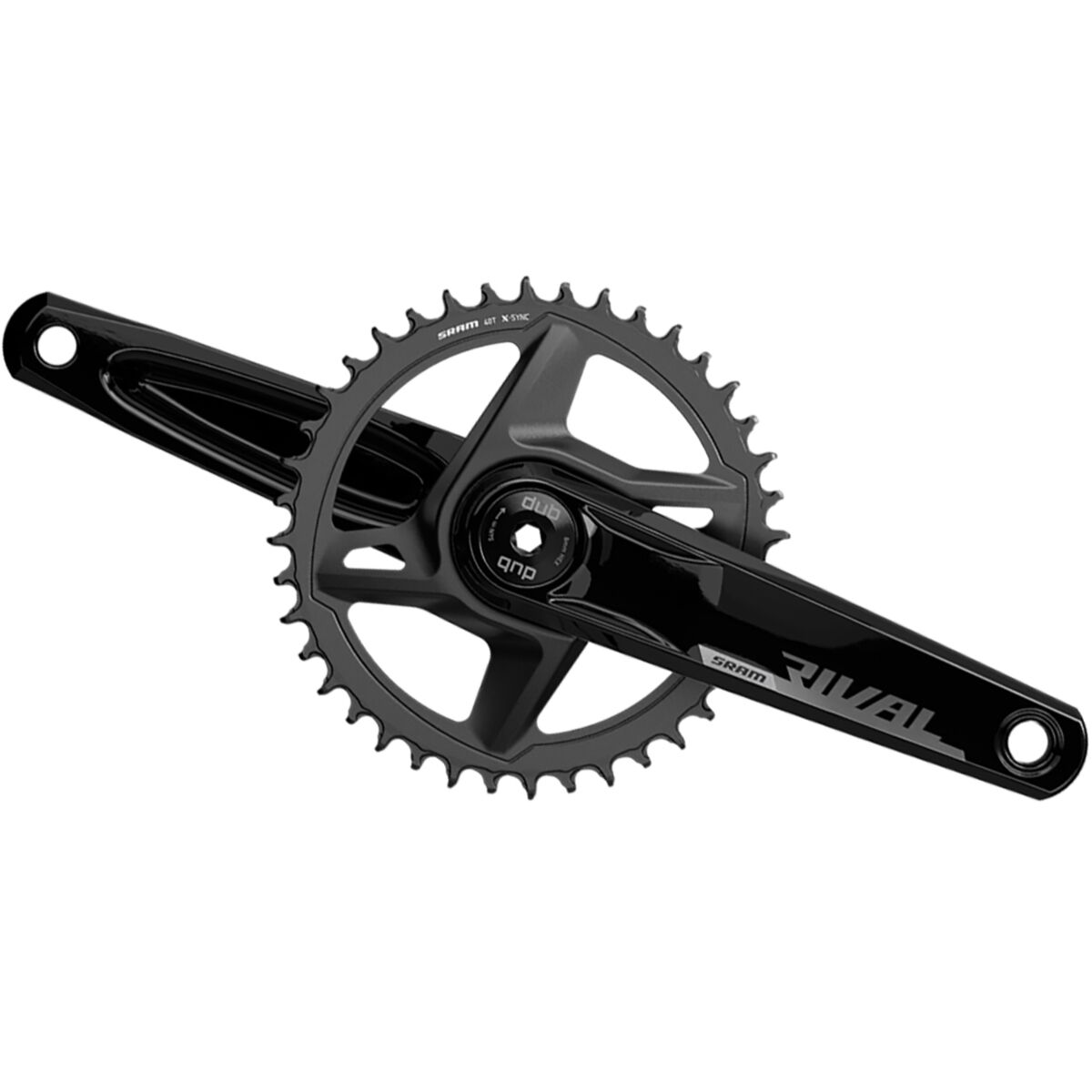 Image of SRAM Rival Wide 1x 12-Speed Crankset Black, 172.5mm, 46T