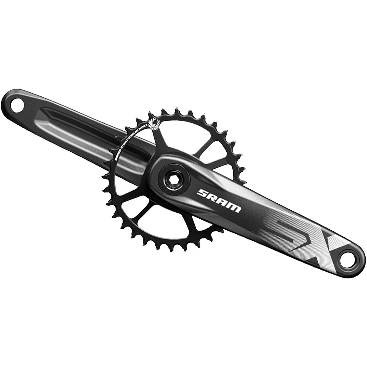 Image of SRAM SX Eagle DUB Crankset Black, 175mm, 32T