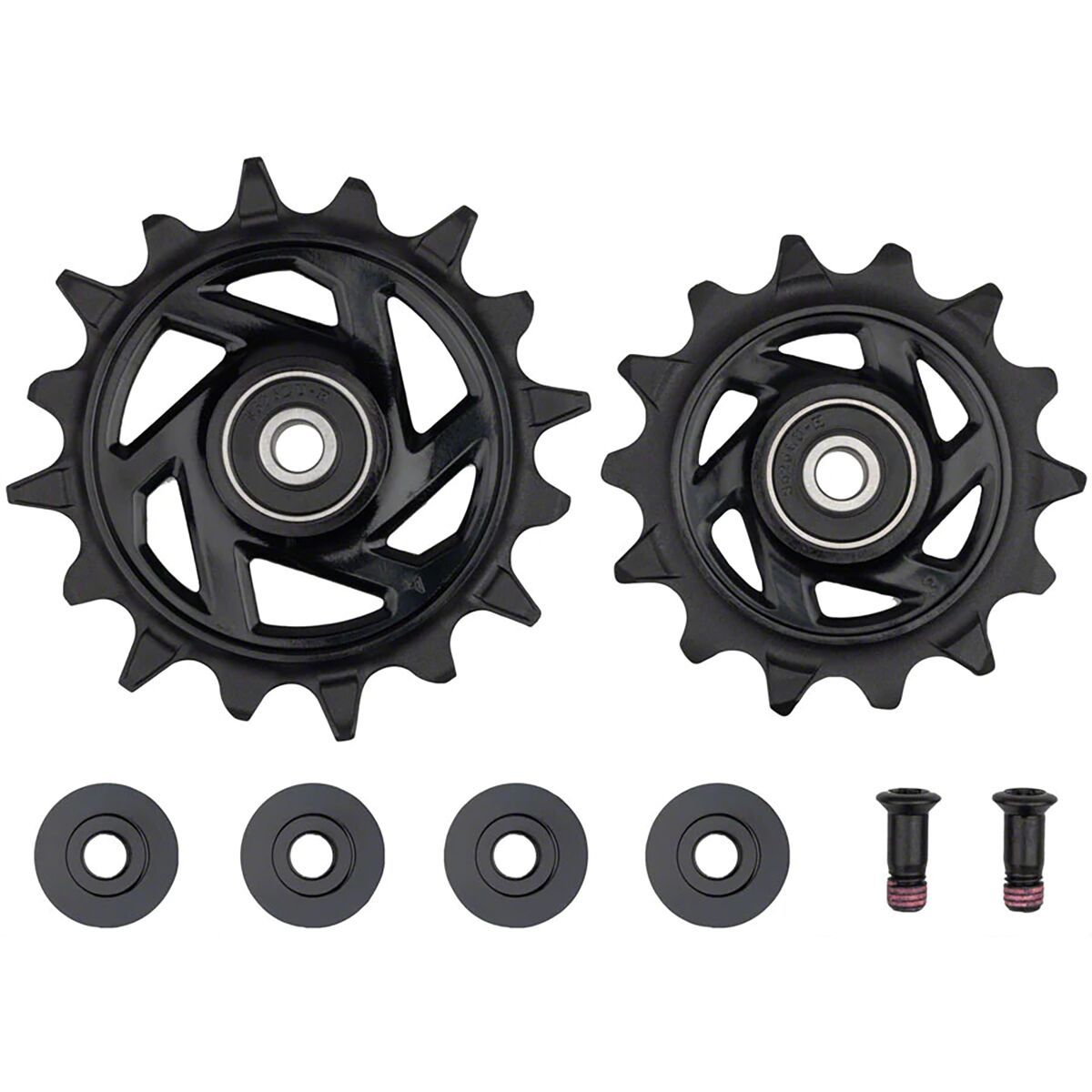 Image of SRAM Eagle AXS Transmission Pulley Kit Black, X0, 14t Upper, 16t Lower