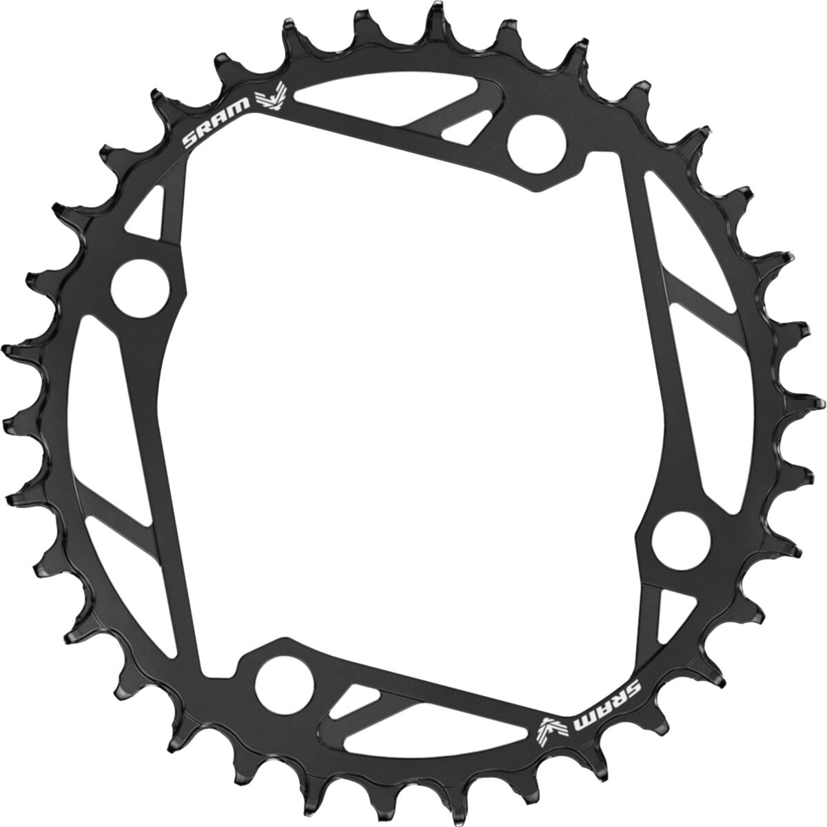 Image of SRAM Eagle Transmission E-MTB Chainring 104 BCD Black, 38T