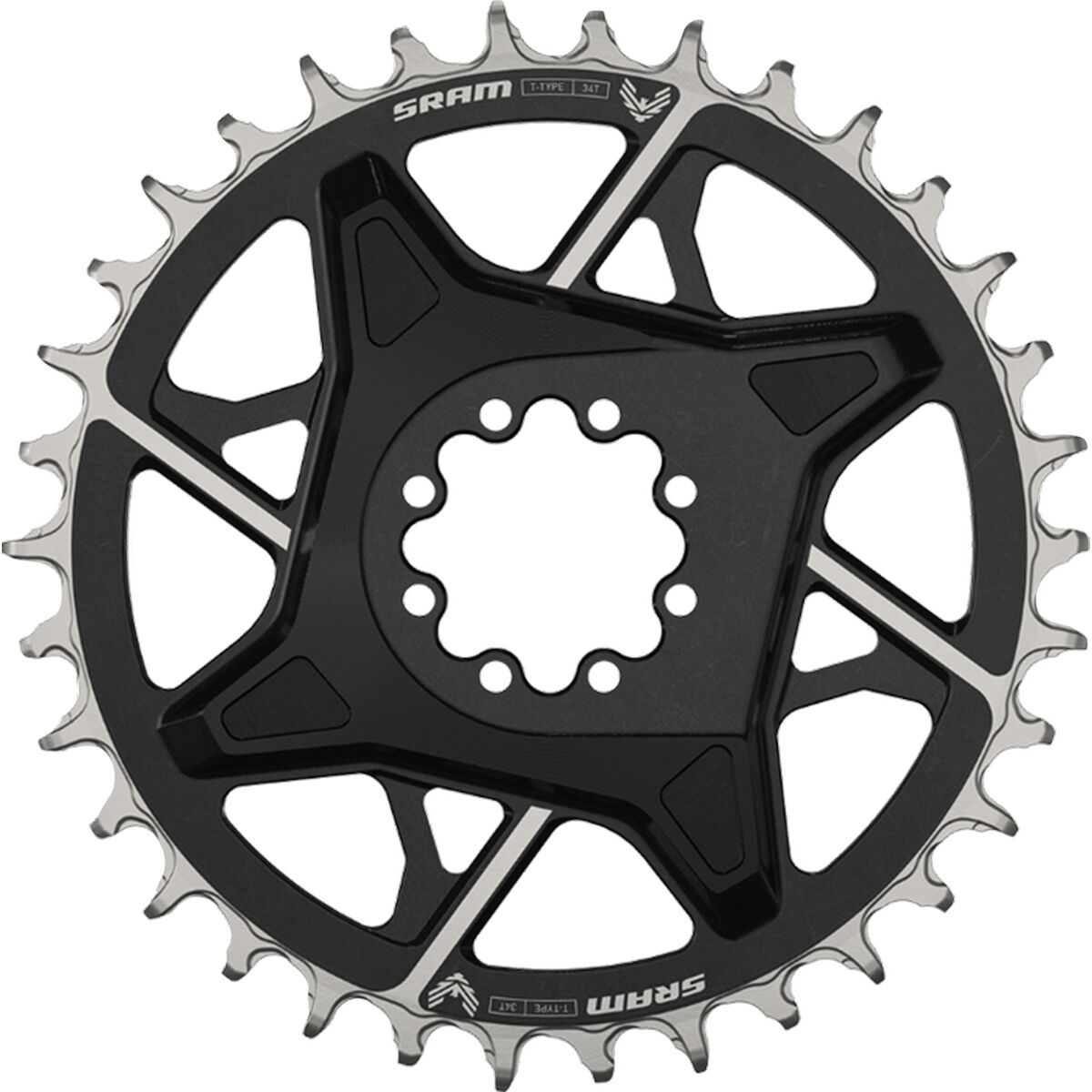 Image of SRAM X0 Eagle Transmission Direct Mount Chainring Black, 34T, 3mm Offset/Boost