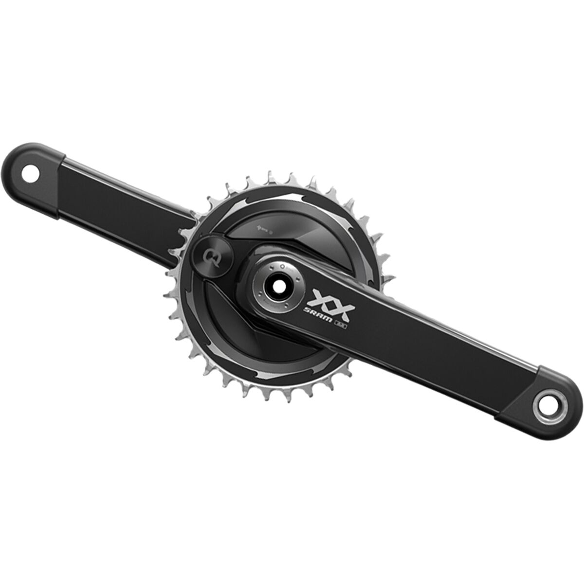 SRAM SRAM XX Eagle AXS Transmission Powermeter Crankset - Boost Black 2 Guards, 175mm, 32t